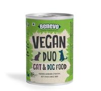 Benevo Vegan Duo Food Wet (1 x 354g) - Dog and Cat - Hypoallergenic, Wheat Free & Non GM, For Large & Small Breeds, With Essential Fatty Acids, Taurine, & L-carnitine, PETA & Vegan Society Approved