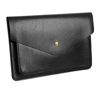 Benfan Leather Laptop Sleeve Compatible with New 14 inch MacBook Pro A2992/2918 M3 A2779/A2442,Old MacBook Air 13 A1466 A1369, Old MacBook Pro 13 A1502 A1425, Surface Laptop 13.5 Color Black