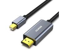 BENFEI 2 Pack Mini DisplayPort to HDMI 1.8M Cable [4K@30Hz, Aluminum Shell, Nylon Braided] Compatible with MacBook Air/Pro, Microsoft Surface Pro/Dock, Monitor, Projector and More