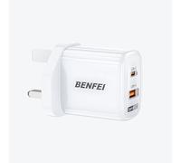BENFEI 33W GaN USB C Fast Charger, 2-Port Two-Tone Compact Wall Charger Block, Portable Travel Charger for iPhone 17/16/15, Galaxy S25/S24/S23, Pixel 10/9/8, iPad, AirPods, MacBook, Steam Deck