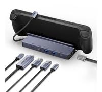 BENFEI 4K@144Hz Steam Deck Dock, Docking Station for Steam Deck (OLED)/ROG Ally, 6-in-1 USB C Hub with HDMI 8K@30Hz, 1Gbps Ethernet, 1xUSB-C 2X USB 3.0 Port, PD 100W Charging