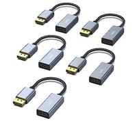 BENFEI 5 Pack 4K DisplayPort to HDMI Adapter Cable, (2K 60Hz, 1080p 120Hz) Uni-Directional Display Port to HDMI Monitor Converter Compatible for HP, Dell, GPU, AMD, NVIDIA, More. Male to Female