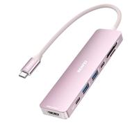 BENFEI 7-in-1 USB C Hub with HDMI(4K@60Hz), 2 USB-A, 1 USB-C Data, 100W Charge, SD/TF Card Reader, Silicone Tangle-Free Cable Compatible with MacBook Pro/Air, iPad Pro, iMac, iPhone 15 Pro/Pro Max