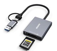 BENFEI CFexpress Type A Card Reader with USB 3.2 (Gen 2) 10Gbps, USB-C&USB-A 2-in-1 Type A CFexpress Adapter, Compatible with Windows/Mac/Linux/Android