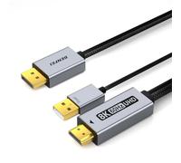 BENFEI DisplayPort 1.4 to HDMI 2.1 6 feet Cable 8K@60Hz 4K@240Hz/165Hz/144Hz/120Hz, Unidirectional DP (Source) to HDMI (Display) with USB 5V/1A power supply support HDR/DSC/HDCP 2.3 for AMD NVIDIA PC