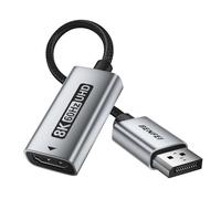 BENFEI DisplayPort 1.4 to HDMI 2.1 Adapter 8K@60Hz/4K@240Hz/1080P@480Hz, Unidirectional DP Computer to HDMI Monitor, High-Spec Aluminum Converter for VRR/G-SYNC/FreeSync, Gamers & Professionals