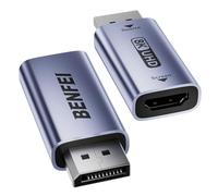 BENFEI DisplayPort 1.4 to HDMI 2.1 Adapter 8K@60Hz/4K@240Hz/1080P@480Hz, Unidirectional DP Computer to HDMI Monitor, High-Spec Aluminum Converter for Gaming Monitor, TV, AMD, NVIDIA