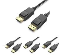 BENFEI DisplayPort to DisplayPort 1.8M Cable, DP to DP Male to Male Cable Gold-Plated Cord, Supports 4K@60Hz, 2K@144Hz Compatible for Lenovo, Dell, HP, ASUS and More (Pack of 4)
