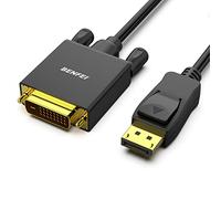 BENFEI DisplayPort to DVI Adapter, 3M Gold-Plated Cord for Lenovo, Dell, HP, ASUS and other brands