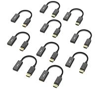 BENFEI Displayport to HDMI Adapter 10 Pack, Dp(Display Port) Male to Hdmi Female Converter with Audio for Lenovo, Dell, HP, Asus and other brand