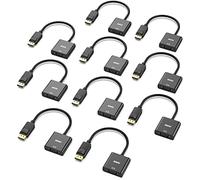 BENFEI DisplayPort to VGA 10 Pack, Gold-Plated DP to VGA Adapter (Male to Female) Compatible for Lenovo, Dell, HP, ASUS