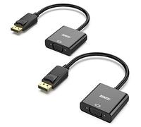 BENFEI DisplayPort to VGA 2 Pack, Gold-Plated DP to VGA Adapter (Male to Female) Compatible for Lenovo, Dell, HP, ASUS