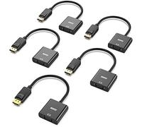 BENFEI DisplayPort to VGA 5 Pack, Gold-Plated DP to VGA Adapter (Male to Female) Compatible for Lenovo, Dell, HP, ASUS