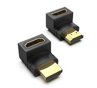 BENFEI HDMI Adapter 2pcs Right Angle Male to Female Up to 4KX2K Resolution Support 1440p 1080p