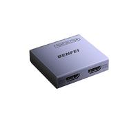 BENFEI HDMI Splitter 1 in 2 Out 4K@60Hz, 1x2 HDMI 2.0 Splitter with HDR, HDCP 2.2, 18Gbps, EDID Management [USB-C Powered, Aluminum Case], Mirror Only for PS5 Xbox Fire Stick