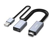 BENFEI HDMI to DisplayPort Adapter, HDMI Source to DisplayPort Monitor Compatible with PC Graphics Card Laptop PS5 Xbox One(360) Supporting 4K@60Hz 2K@144Hz 1080P@165Hz