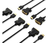 BENFEI HDMI to DVI 5 Pack, HDMI to DVI Cable Bi Directional DVI-D 24+1 Male to HDMI Male High Speed Adapter Cable Support 1080P Full HD Compatible for Raspberry Pi, Roku, Xbox One, PS4 PS3