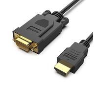 BENFEI HDMI to VGA, Gold-Plated HDMI to VGA 3 Meter Cable (Male to Male) for Computer, Desktop, Laptop, PC, Monitor, Projector, HDTV, Chromebook, Raspberry Pi, Roku, Xbox and More - Black