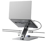 BENFEI Laptop Stand with USB C 6in1 Docking Station, HDMI 4K@60Hz,Gigabit Ethernet, 100W Power Delivery, 10Gbps 1*USB C 3.2 and 2*USB A 3.2 Compatible with MacBook Pro/Air, iPad Pro, XPS, Thinkpad