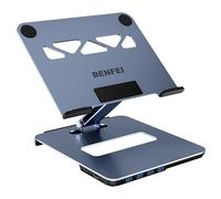 BENFEI Laptop Stand with USB C 6in1 Hub, HDMI 4K@60Hz, 4*USB3.0, 100W PD Compatible with MacBook Pro/Air, iPad Pro, XPS, Thinkpad