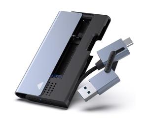 BENFEI M.2 NVME/PCI-E SATA SSD Enclosure, 10 Gbps USB Type-C/Type-A, Supports UASP Trim for NVME/SATA SSDs 2242/2260/2280