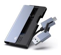 BENFEI M.2 NVME SATA SSD Enclosure, 10 Gbps USB Type-C/Type-A to NVME PCI-E SATA M-Key/(B+M) Key Solid State Drive Enclosure Support UASP Trim for NVME/SATA SSDs 2242/2260/2280