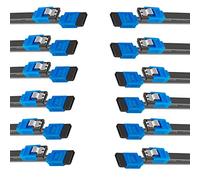 Benfei SATA Cable III, 12 Pack SATA Cable III 6Gbps Straight HDD SDD Data Cable with Locking Latch 18 Inch for SATA HDD, SSD, CD Driver, CD Writer