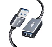 BENFEI USB 3.0 Extension Cable 5 Meter, Nylon Braided Compatible with Webcam, Camera, Phone, USB hub, Mouse, Keyboard, Printer, Hard Drive, Headset