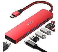 BENFEI USB C HUB 7-in-1, USB-C HUB Multiport Adapter with HDMI (4K @ 60Hz Certified)/100W Power Delivery/3*USB 3.0 5Gbps/SD/TF Card Reader (160MB/s) for iPhone 15 Pro/Max MacBook iPad Pro iMac S23
