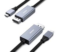 BENFEI USB C to DisplayPort 1.8 Meter Cable 8K@60Hz 4K@144Hz 2 Pack