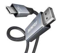 BENFEI USB-C to DisplayPort 4.5 Meter Cable(8K@60Hz 4K@144Hz), USB Type-C to DisplayPort Cable [Thunderbolt 3 Compatible] for MacBook Pro 2022/2021/2020, Samsung Galaxy S21/S20, Surface Book 2