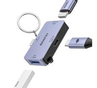 BENFEI USB C Hub 3-in-1, Super Compact, USB-C to HDMI 4K@60Hz, 10Gbps USB-A, 100W Power Delivery Compatible with iPad Pro, MacBook Pro/Air, iMac, iPhone 16/15 Pro/Pro Max, XPS, Thinkpad and More