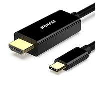 BENFEI USB C to HDMI Cable, 4K 1.8M USB Type C to HDMI Adapter (Thunderbolt 3/4, iPhone 15 Pro/Pro Max Compatible) Male to Male Gold-Plated Cord