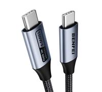 BENFEI USB C to USB C Monitor Cable(4K@120Hz), 100W PD Fast Charge, 10Gbps Data Transfer, 0.9 Meter Tangle-Free Silicone USB-C Cable [Aluminum Shell, Woven Design]