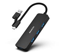 BENFEI USB 3.0 Hub, USB-C HUB, 2-in-1 USB Type-A/Type-C Hub with 4 USB 3.0 Ports Compatible for MacBook, Mac Pro, Mac Mini, iMac, Surface Pro, XPS, PC, Flash Drive, Mobile HDD