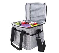 Benfosh 10L Cooler Bag Insulated Cool Bag Lunch Package Picnic Bag for Work Beach Picnic Camping,BBQ & Work Cooler Cooling Tote,Grey