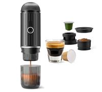 BENFUCHEN Portable Espresso Machine For Travel, USB-C Charging, Self-Heating Electric Espresso Maker, 19 Bar Mini Coffee Maker On the Go For Camping & Hiking For Ground Coffee & NESPRESSOpods (Black)