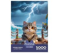 Bengal 1000 Pieces Jigsaw Puzzles Pet Cats Puzzle for Adults Creative Wall Decoration Gifts for Men Age 14+ ForAdults 38x26cm/1000pcs