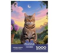 Bengal 1000 Pieces Jigsaw Puzzles Pet Cats Puzzle for Adults Staycation Kill Time Wall Decoration Puzzle Gifts for Women Age 14+ ForAdults 38x26cm/1000pcs
