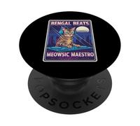 Bengal Beats Meowsic Maestro PopSockets Adhesive PopGrip