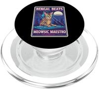 Bengal Beats Meowsic Maestro PopSockets PopGrip for MagSafe