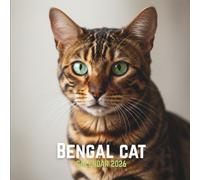Bengal Cat 2026 Calendar: Wild-Pattern Feline Moments • U.S. Holidays Marked • Monthly Grid Layout • Glossy Softcover | 8.5 × 8.5 in