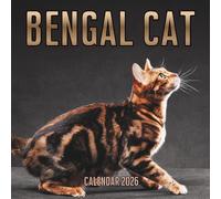 Bengal cat Calendar 2026: 14-Month Organizer from Nov 2025 to Dec 2026 | Perfect for Home, Office, School & Family Scheduling, For Men , Women , Girls , Boys