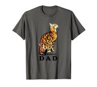 Bengal Cat Dad - Domestic Rosetted Brown Bengal Cat - Cats T-Shirt