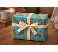 BENGAL CAT Gift Wrapping Paper, Large Sheets - Paper size 48x66cm, 2 Sheets with 4 Gift Tags