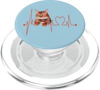 Bengal Cat Heartbeat EKG Funny I Love My Bengal Cat PopSockets PopGrip for MagSafe