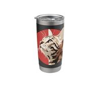 Bengal Cat in Circle Modern Minimalist Kitten Lover Stainless Steel Insulated Tumbler