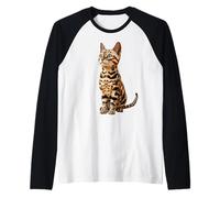 Bengal Cat Leopard Cats Leopardette Cute Wild Bengal Cats Raglan Baseball Tee