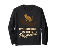 Bengal Cat Lover Exotic Breed Pride Wild Pattern Humor Long Sleeve T-Shirt