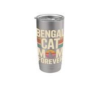 Bengal Cat Mom Forever Retro Stainless Steel Insulated Tumbler
